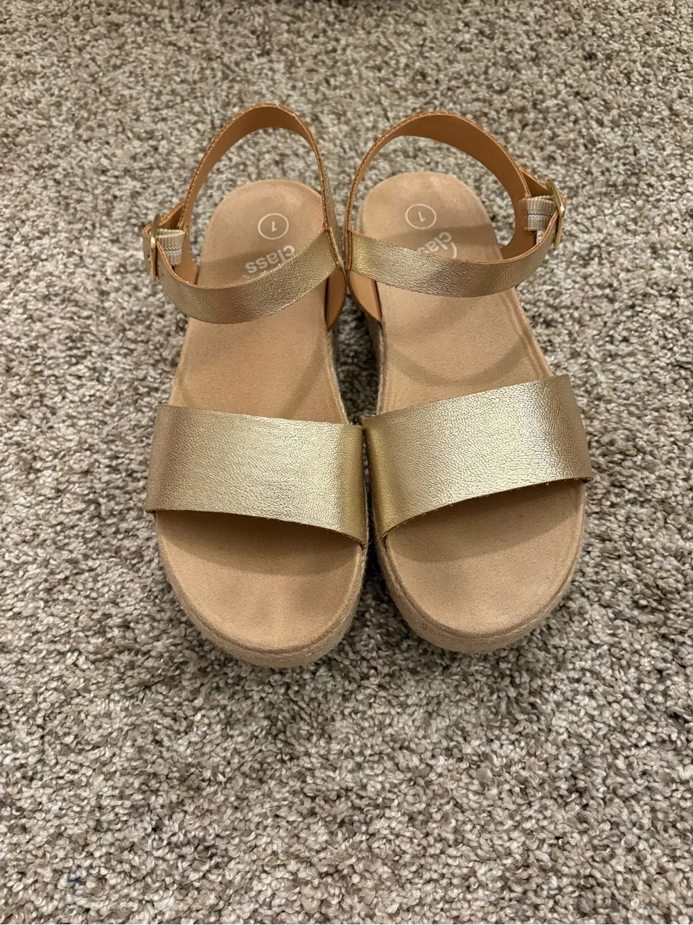 Gold Platform Sandals